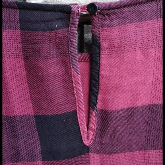 Anthropologie Cloth & Stone Plaid Tunic Dress Medium - Picture 6 of 10